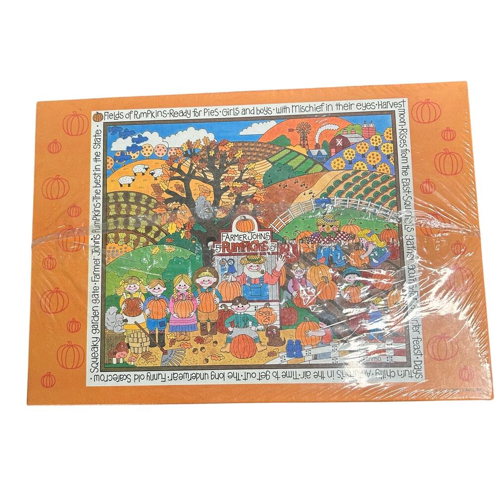 Montag Fall Themed Stationery Vintage 1980s NEW Pumpkin Harvest Autumn